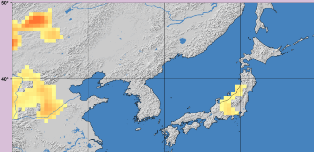 気象庁黄砂情報